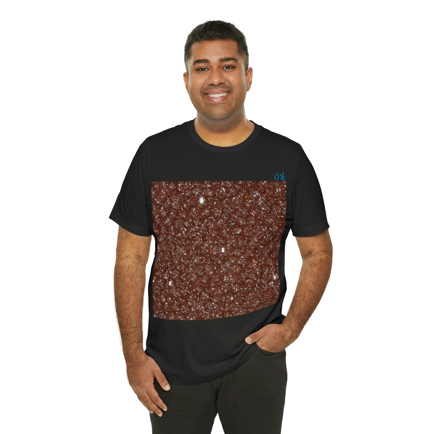 Brown Diamond Collage Tee