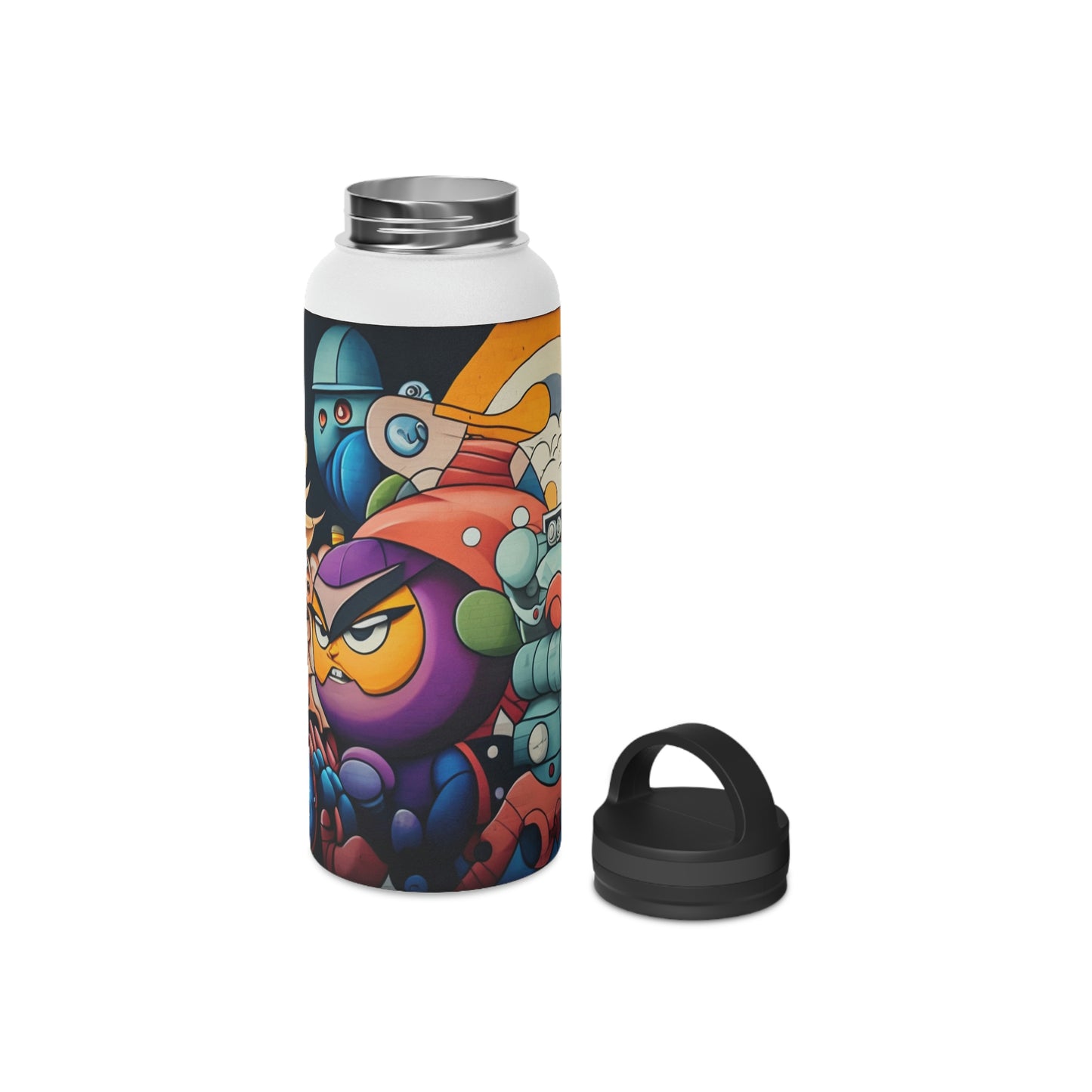 Stainless Steel Water Bottle, Handle Lid