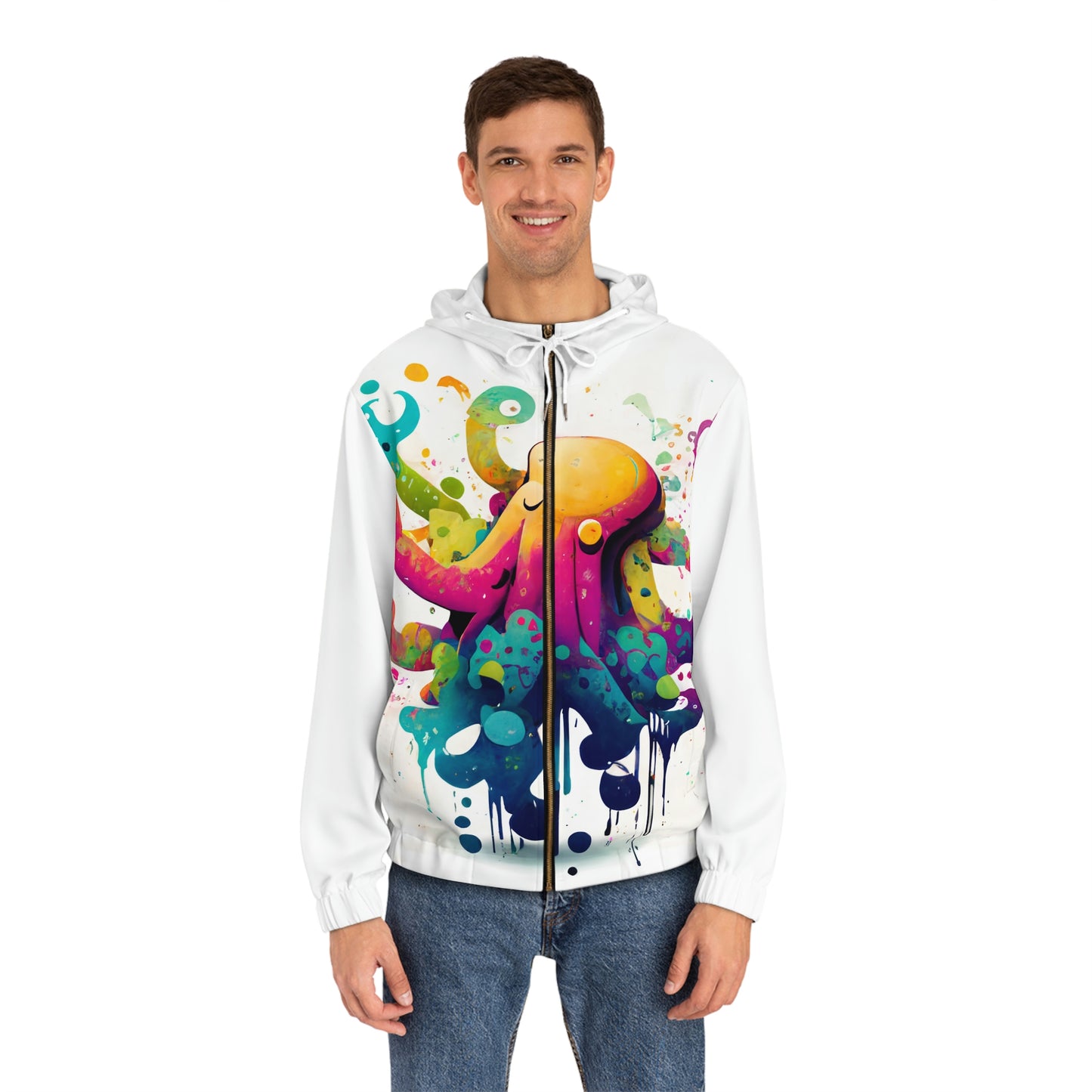 Men's Full-Zip Hoodie - Hiphoctopus 2