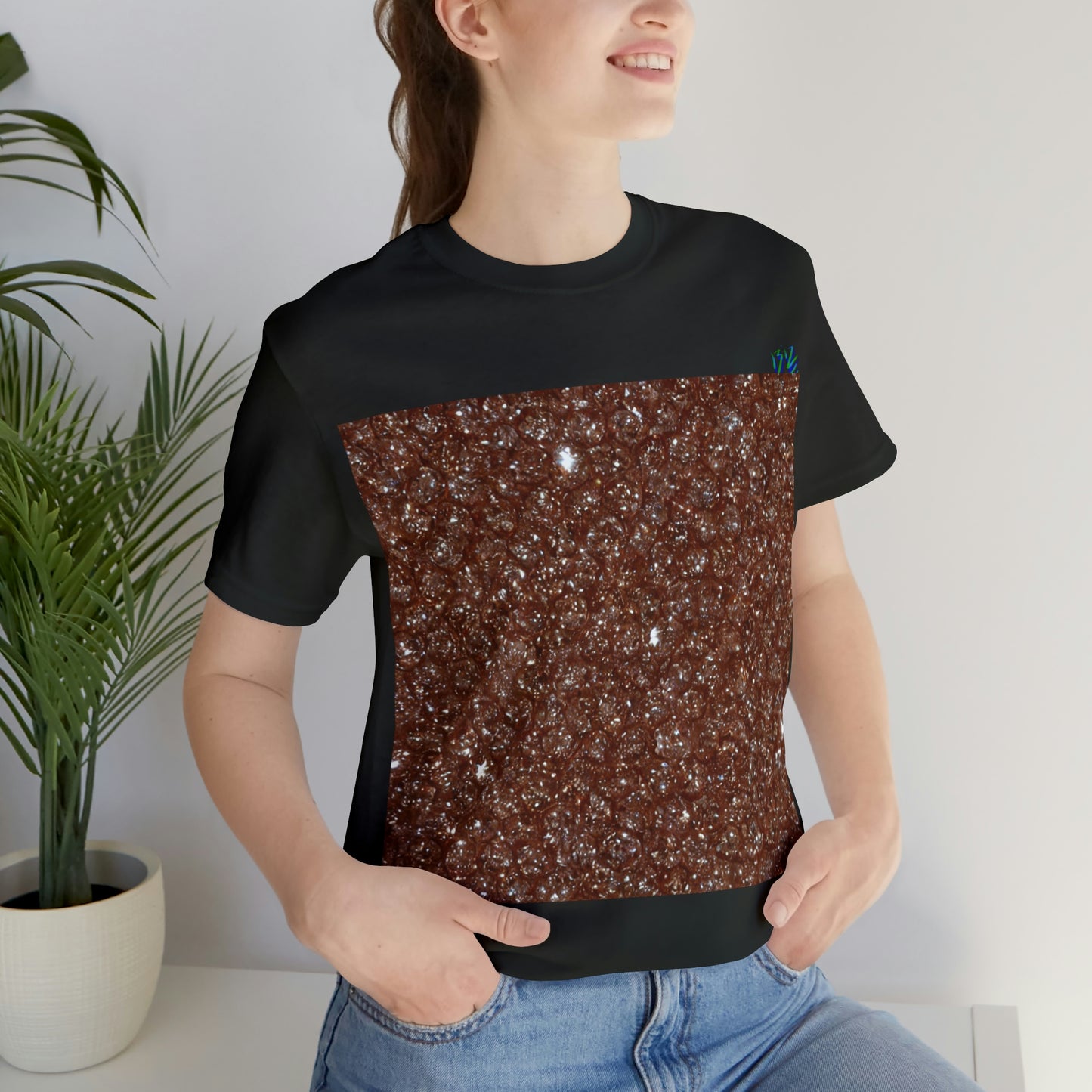 Brown Diamond Collage Tee