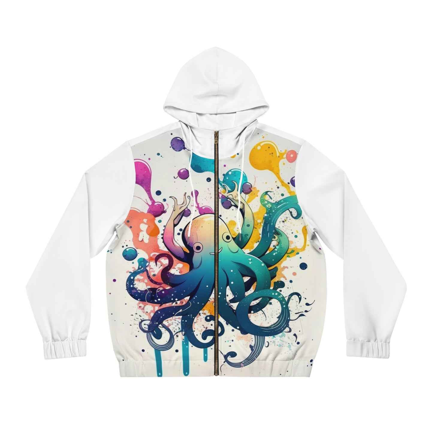 Men's Full-Zip Hoodie - Hiphoctopus 1